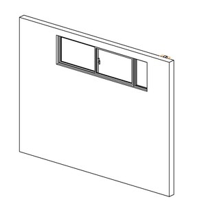 高級隔音氣密窗_WIN-361BE2_W12_3000X600_正拉