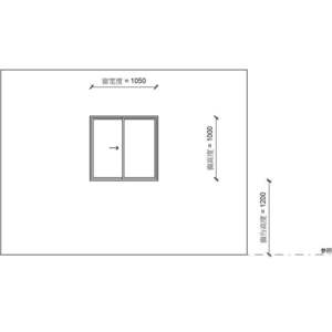 高級隔音氣密窗WIN-361B_W2_1050X1000_正拉