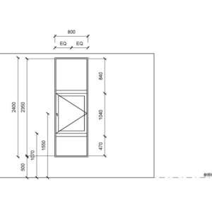 推拉隔音氣密窗+固定窗_WIN-236FDF_W11L_750X2350_外左