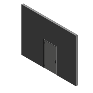 單扇玄關門_匣式水平鎖_3D鉸鏈_隱藏式400