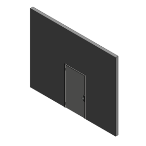 單扇玄關門_匣式電子鎖_3D鉸鏈_隱藏式400