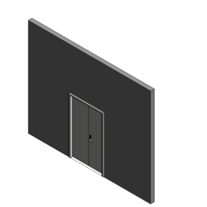 雙扇玄關門_匣式電子鎖_3D自動鉸鏈400