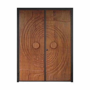 雙扇玄關門_匣式電子鎖_3D鉸鏈_隱藏式400