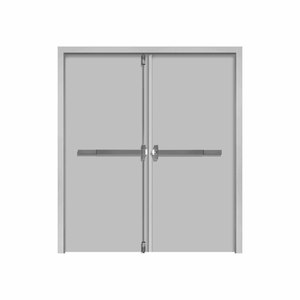 雙扇鋼製門_水平輔助鎖_旗型鉸鏈_外掛式400