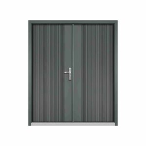 雙扇鋼製門_水平輔助鎖_旗型鉸鏈_外掛式400