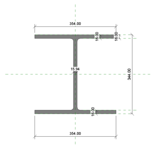 H型鋼 344x354x16x16_V20