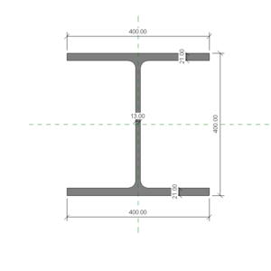 H型鋼 400x400x13x21_V20