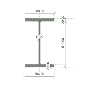 H型鋼 510x306x17x29_V20