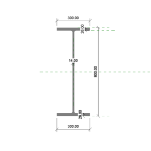 H型鋼 800x300x14x26_V20
