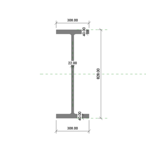 H型鋼 828x308x22x40_V20