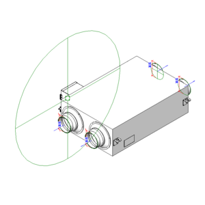 日立全熱交換器Y型風量等級：250 m3/h_V18