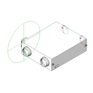 日立全熱交換器Y型風量等級：1000 m3/h_V18