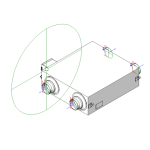 日立全熱交換器Z型風量等級：250 m3/h_V18