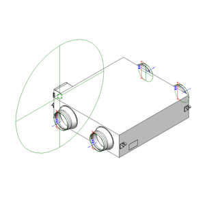 日立全熱交換器Z型風量等級：350 m3/h_V18