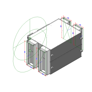 日立全熱交換器Z型風量等級：1500 m3/h_V18