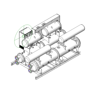 日立中央空調系統水冷變頻滿液式冰水機180RT_v18