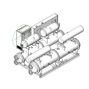 日立中央空調系統水冷變頻滿液式冰水機240RT_v18