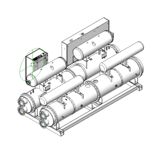 日立中央空調系統水冷變頻滿液式冰水機400RT_v18