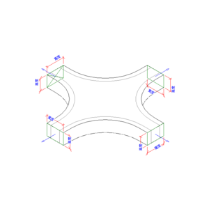 梯形電纜線架-橫向十字_V18