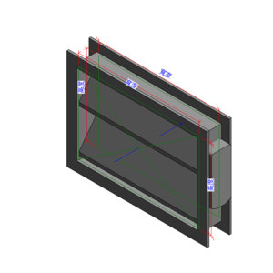 SD風門 600x400 mm(SD方型防煙風門)_V18