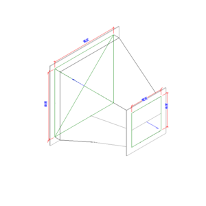 矩形同心錐-法蘭_V18