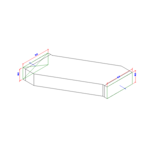 矩形斜邊偏移-滑動接頭_V18