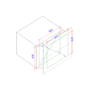 矩形滑軌分支-法蘭_V18