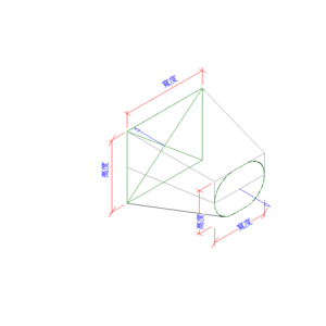 矩形轉橢圓形轉接頭_V18