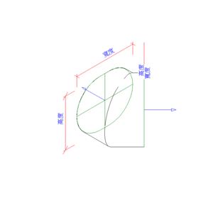 橢圓形彎頭-斜切_V18