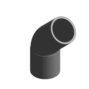 南亞PVC_U管_45°單放口(厚)接頭_3英吋_V23