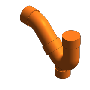 南亞PVC_U管_P型存水接頭1.5英吋.2mm_V23