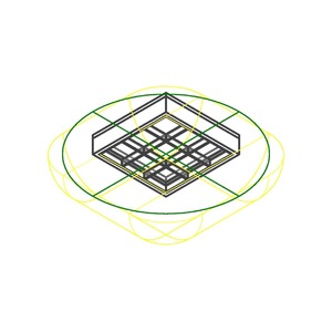 M_螢光燈管槽 - 拋物線狀正方形